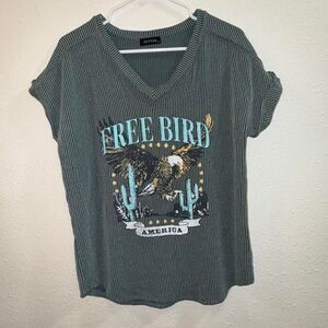 NWOT Women’s Zutter Free Bird America Graphic Tee, Size M